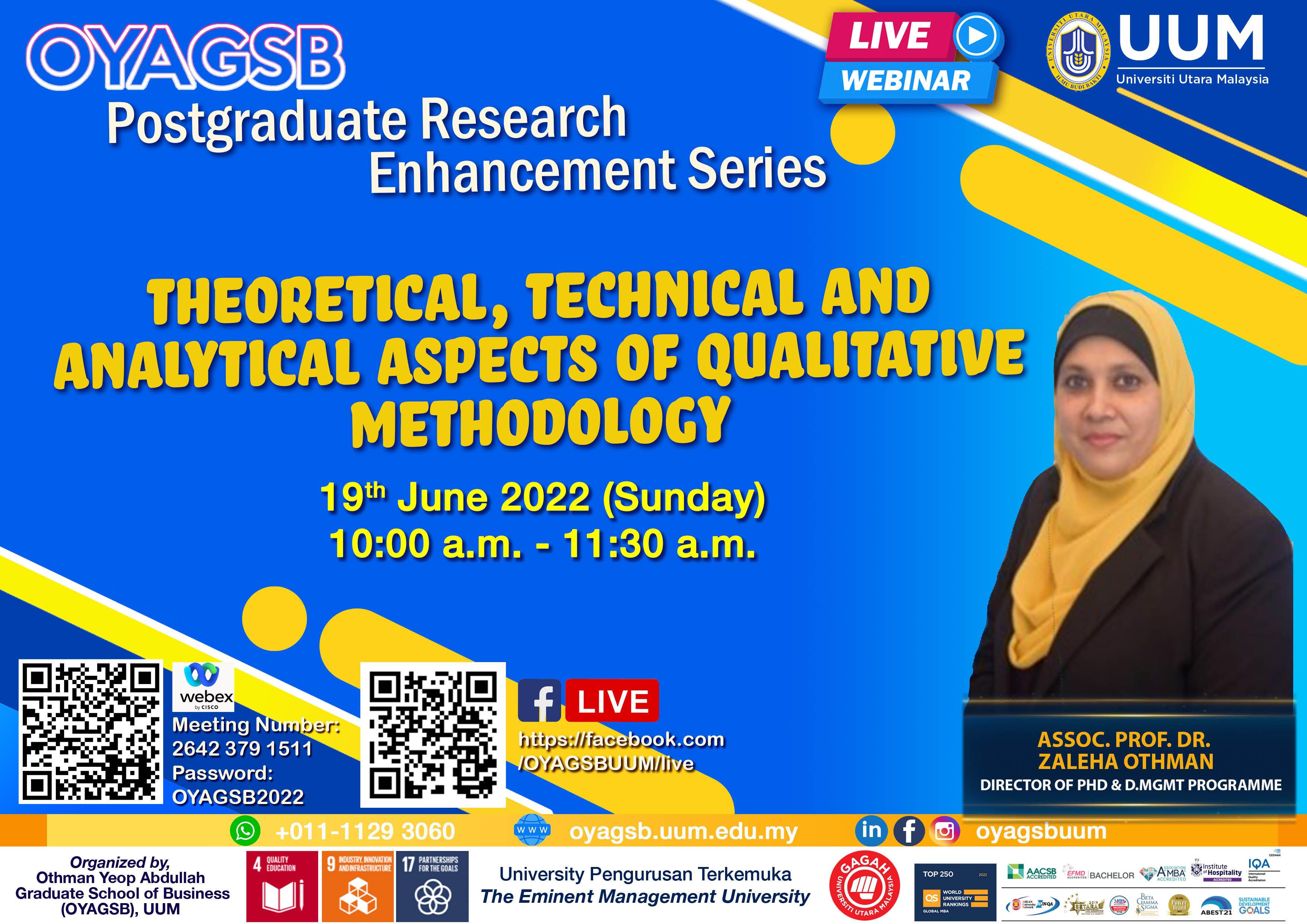 Postgraduate Research Enhancement Series: Theoretical, Technical and Analytical Aspects of Qualitative Methodology
