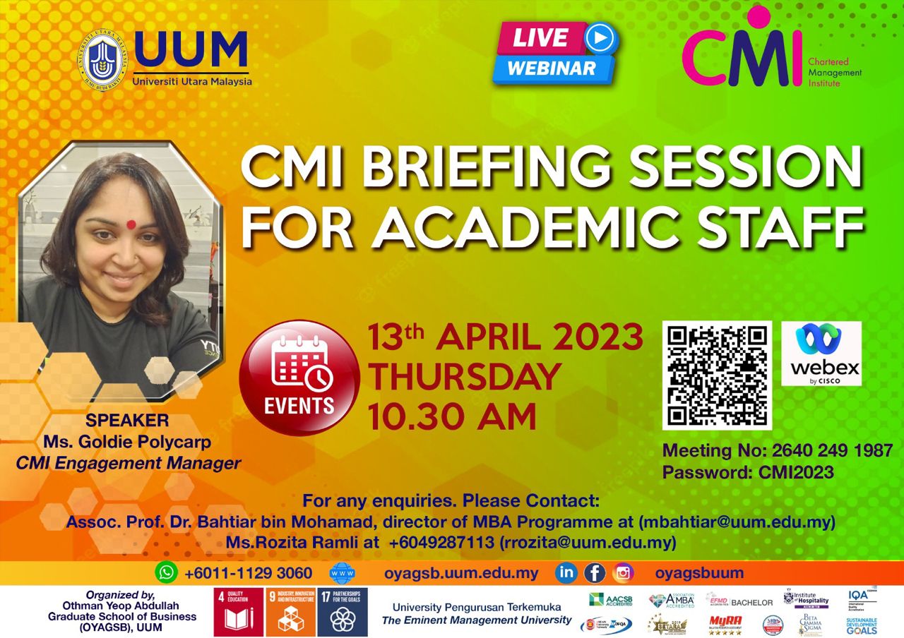 CMI Briefing Session for Academic Staff