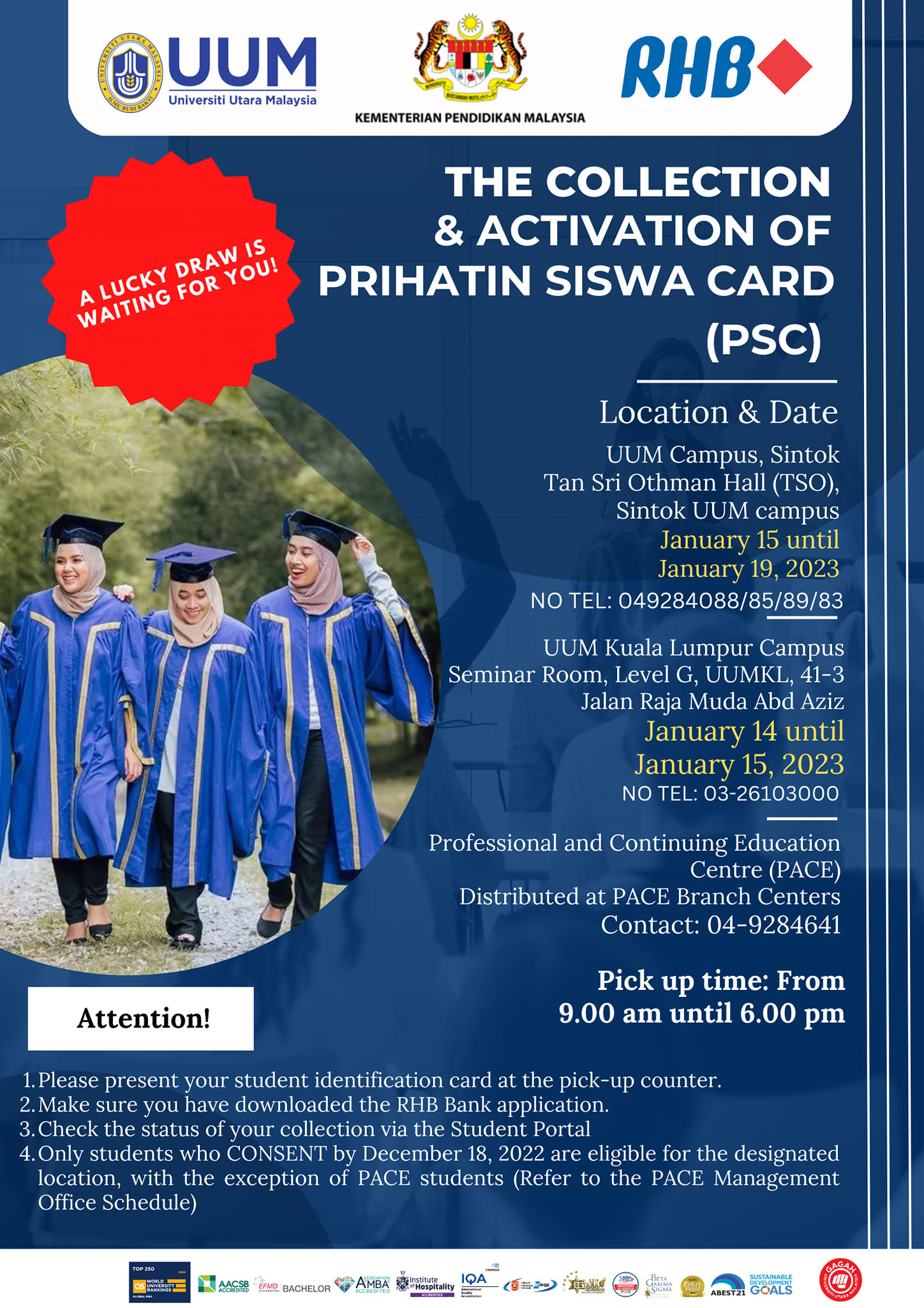 The Collection & Activation of Prihatin Siswa Card (PSC)