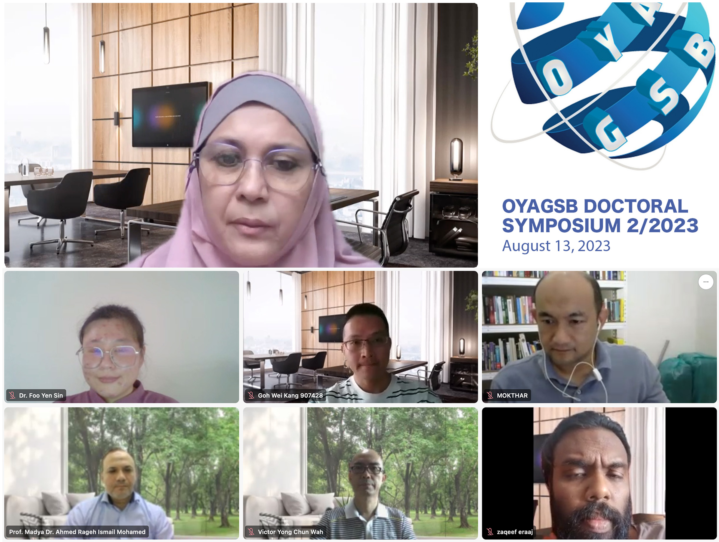 OYAGSB Doctoral Symposium - one-day event aimed at developing and mentoring Doctoral students